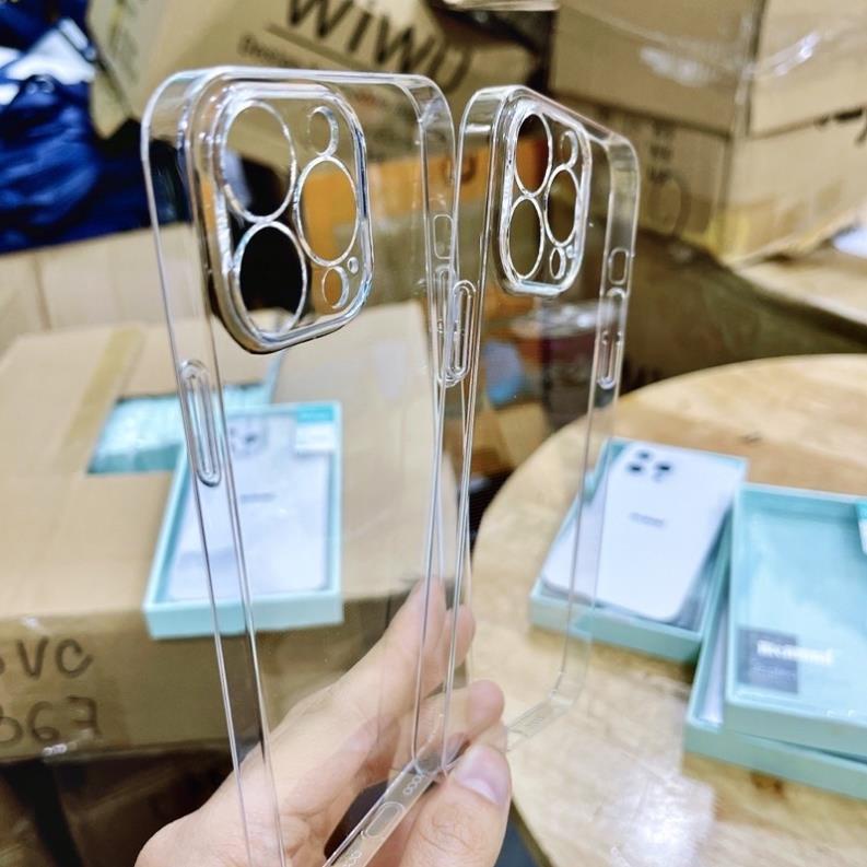 Ốp lưng Memumi trong suốt bảo vệ camera cho iPhone 14 Pro Max, 13, 13 Pro, 13 Pro Max trong cứng bất tử không ố màu