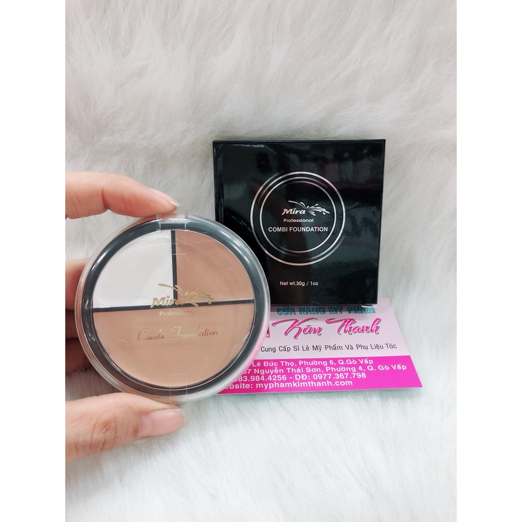 Kem Tạo Khối/ Che Khuyết Điểm 3 Ô MIRA Profesional Combi Foundation | BigBuy360 - bigbuy360.vn
