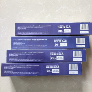 TÚI ĐỰNG THỰC PHẨM CÓ KHÓA ZIP SIZE 20*30