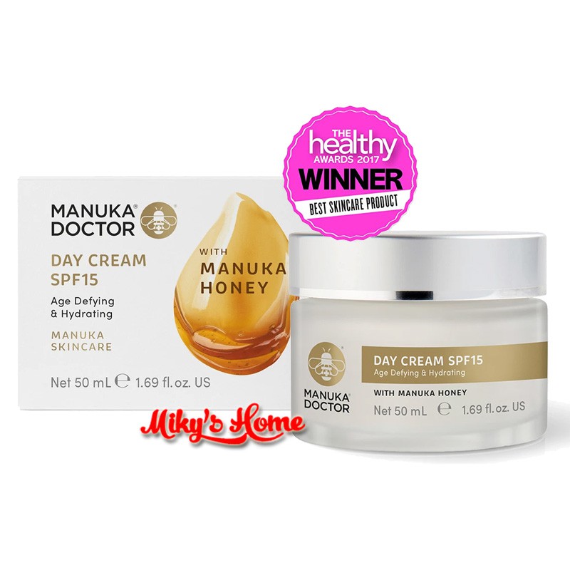 Kem dưỡng ngày trẻ hóa tái tạo da Manuka Doctor Skincare Day Cream SPF15 50ml - UK (Anh Quốc)