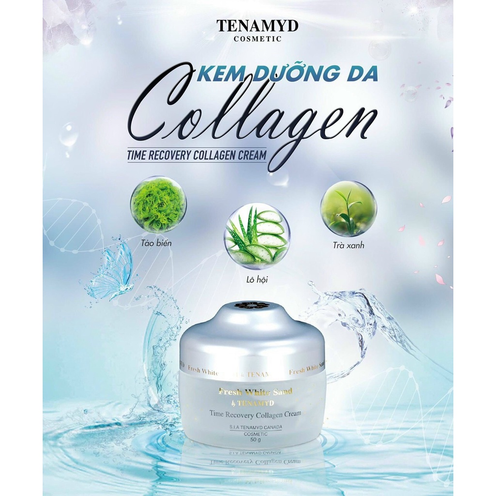 Kem dưỡng da Collagen  Fresh White Sand by TENAMYD 50ml
