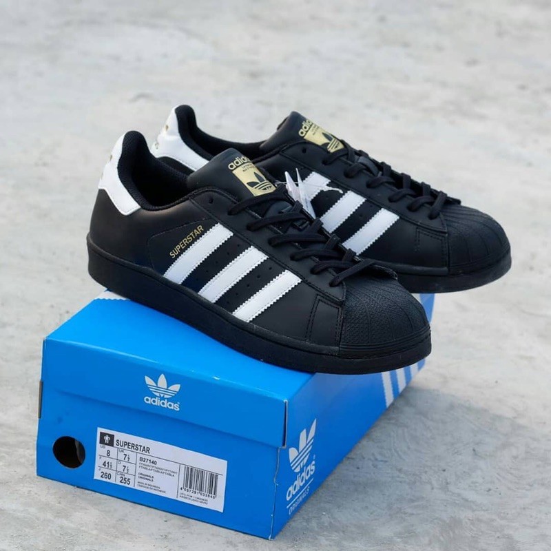 Giày Thể Thao Adidas Superstar Chính Hãng Màu Trắng Đen Cá Tính