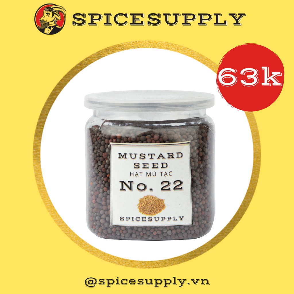 Black Mustard Seed - Mù tạt đen SPICESUPPLY Việt Nam gói Hũ 100g