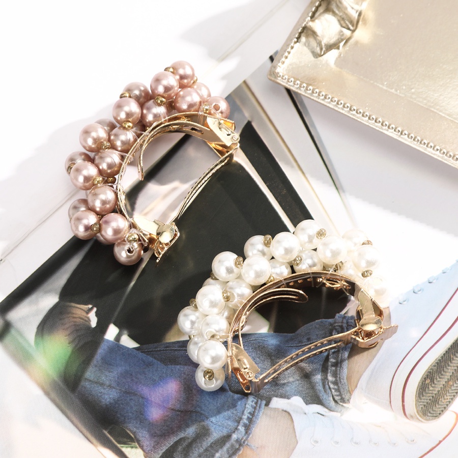 Kẹp tóc đính ngọc trai giả phong cách sang trọng cho nữ