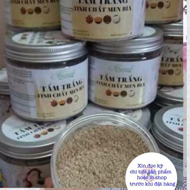 tắm trắng men bia