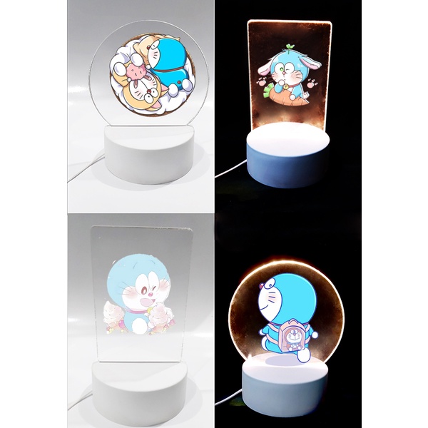 Đèn Led 3D doremon DLI20 Đèn Ngủ 3D Sáng Tạo cute dễ thương