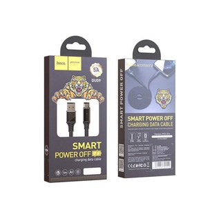 Cáp sạc nhanh HOCO DU09 MicroUSB/Type-C (Dây dù 1m tự ngắt, 5.0A)