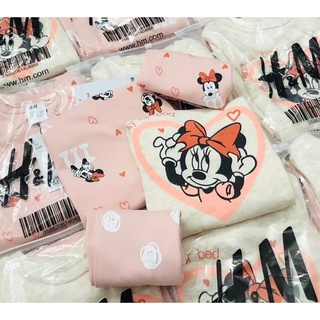 bộ nỉ da cá Minnie HM set 2 bộ