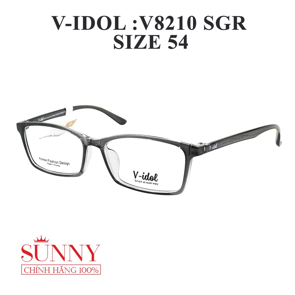 Gọng kính nam nữ nhựa vuông Vidol V8210 nhiều màu (3 loại)