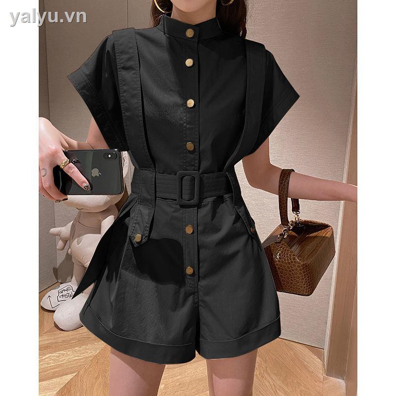 Váy nữ công sở giảm béo [Bao gồm thắt lưng] Dụng cụ quần ống rộng dành cho nữ jumpsuit mùa xuân hè 2021 phiên bản mới của Hàn Quốc của quần liền áo liền quần bình thường phù hợp với quần