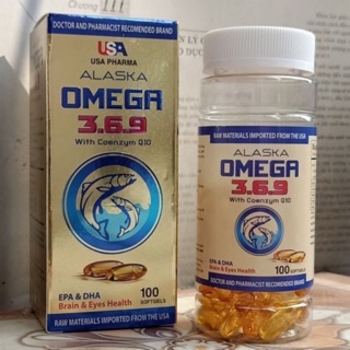 Alaska Omega 369 - Bổ Não, Tăng Cường Thị Lực, Giảm Nguy Cơ Mắc Bệnh Tim Mạch lọ 100 viên