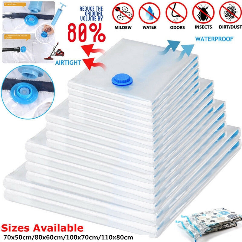 Túi Đựng Quần Áo Hút Chân Không Tiết Kiệm Diện Tích 4 Kích Cỡ