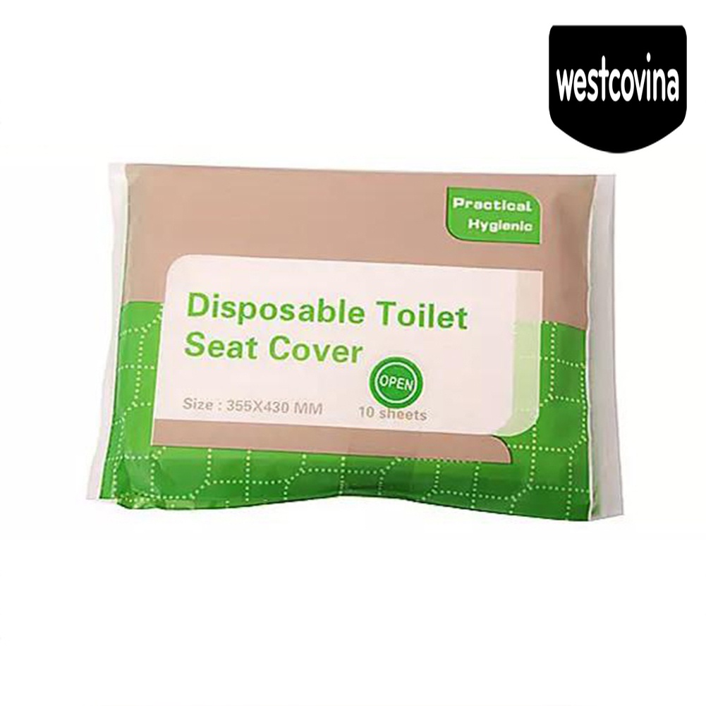 [Hot]☀ Set 10 Tấm Thảm Giấy Lót Bồn Cầu Sử Dụng Một Lần Tiện Lợi Khi Đi Du Lịch