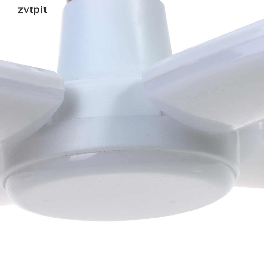 [ZVPT] E27 led AC85-265V 28W LED Bulb Fan Blade Timing Lamp Light Bulb Foldable Lamp DSF