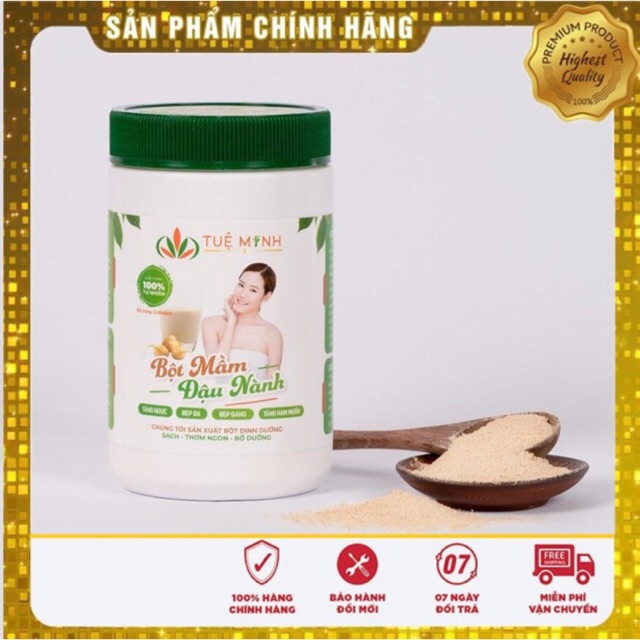 [mẫu mới 2020] 1kg MẦM ĐẬU NÀNH NGUYÊN XƠ TUỆ MINH TĂNG SIZE VÒNG 1 GIỮ MÃI NÉT ĐẸP TUỔI THANH XUÂN