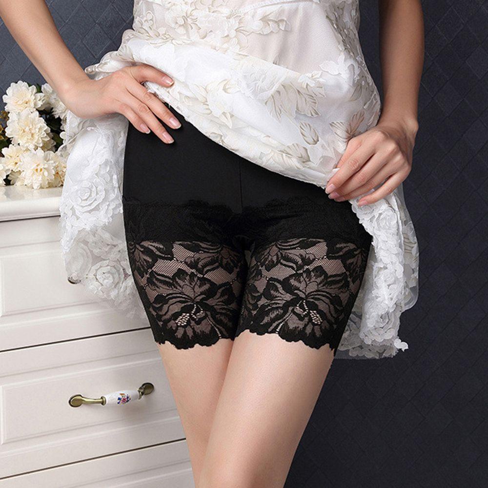 Quần Lót Lụa An Toàn Lưng Cao Không Đường May Thoải Mái
