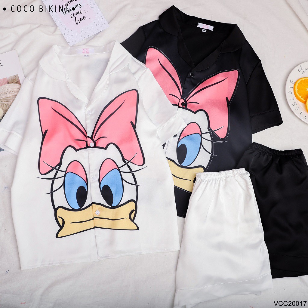 𝑪𝑶𝑪𝑶 𝑩𝑰𝑲𝑰𝑵𝑰 Bộ Đồ Ngủ - Đồ Mặc Nhà Lụa Satin ( VCC20017 ) | BigBuy360 - bigbuy360.vn