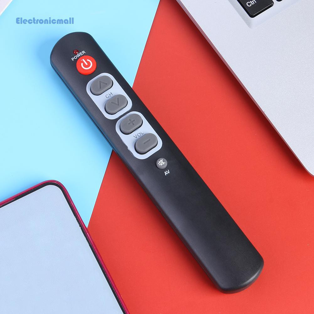 ElectronicMall01 Universal 6 Key Learning Remote Control Big Button Copy Infrared IR Remote