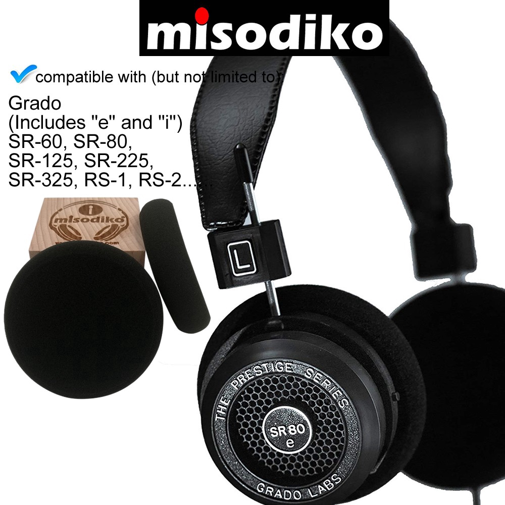 Cặp Đệm Tai Nghe Thay Thế Cho Grado Sr-60, Sr-80, Sr-125, Sr-225, Sr-325, Sr-1, Rs-2