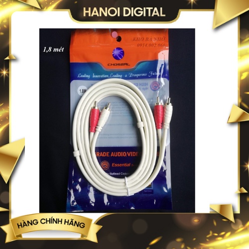 Dây Cáp Âm Thanh CHOSEAL 3.5 ra AV Hoa Sen 1,5m