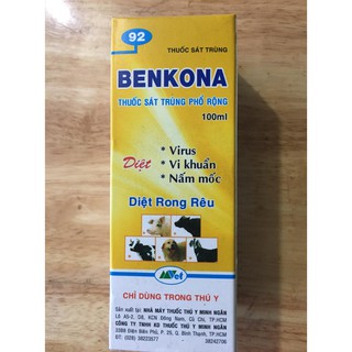 sản phẩm trùng phổ rộng Benkona chai 100ml