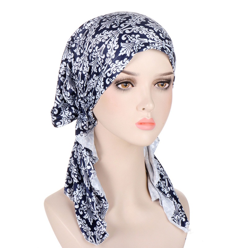 Mũ Trùm Đầu Co Giãn Thiết Kế Đuôi Dài Phong Cách Hồi Giáo