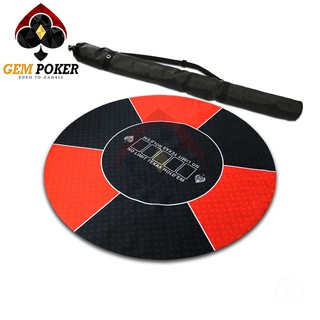 THẢM POKER TRÒN CAO SU CAO CẤP - RED