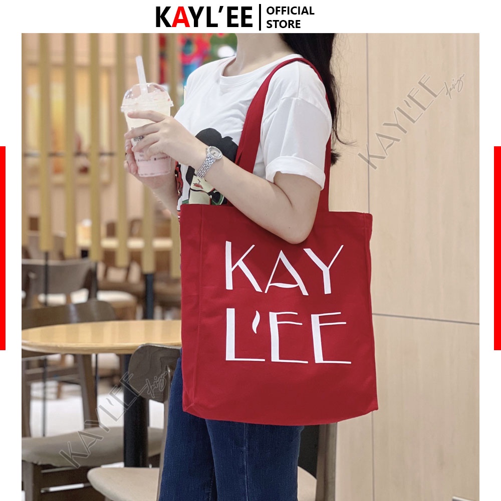 Túi tote đeo chéo thời trang cao cấp vải canvas phong cách Hàn Quốc KayLee KT 38x33x12cm, KL1-01