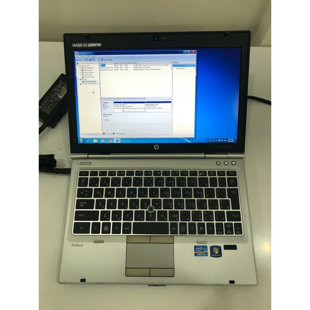 Laptop cũ nhỏ gọn HP elitebook 2560P,i5-2410M,4GB Ram,500GB HDD,12ich.