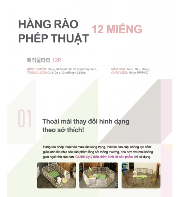 HÀNG RÀO PHÉP THUẬT PURMI 12 TẤM