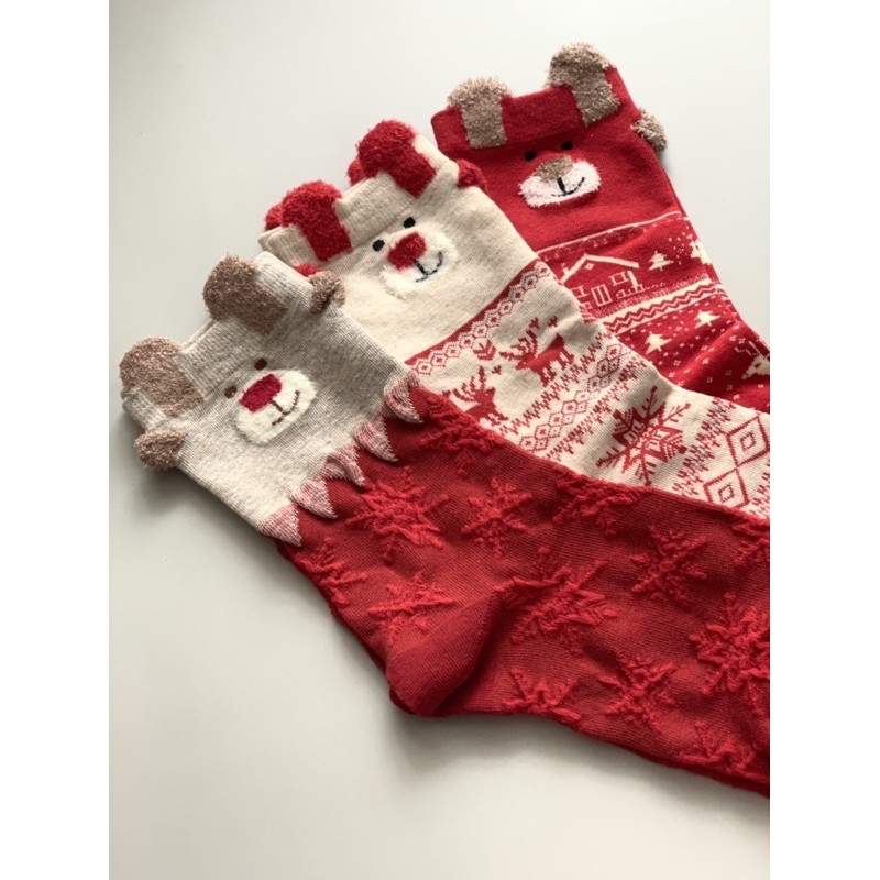[Best seller] VỚ NOEL/TẤT NOEL NỮ CAO CỔ