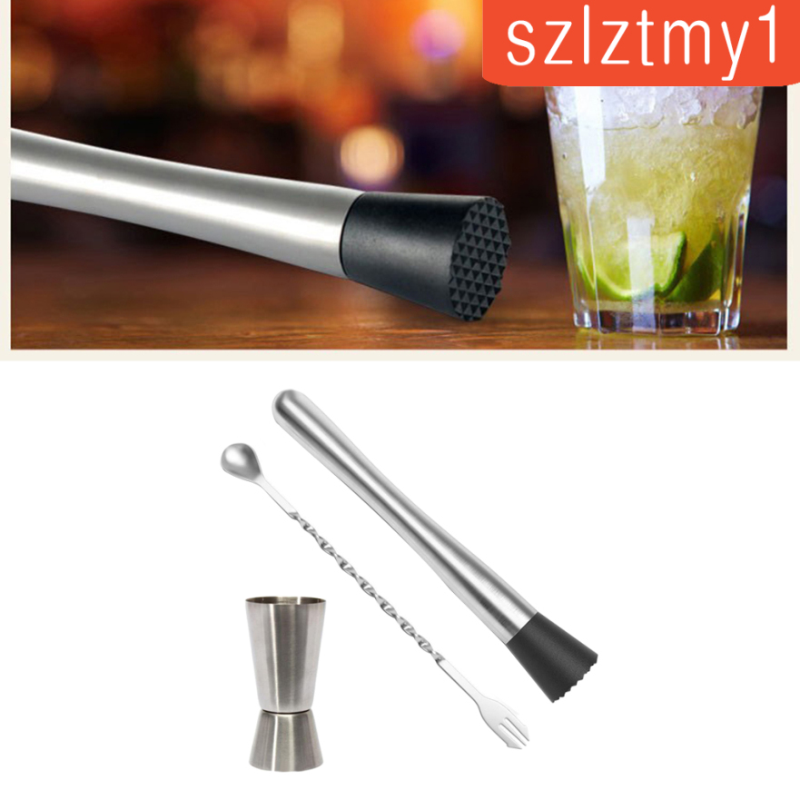 Bộ Dụng Cụ Pha Chế Cocktail Bằng Thép Không Gỉ Chuyên Dụng Cho Bartender Martini