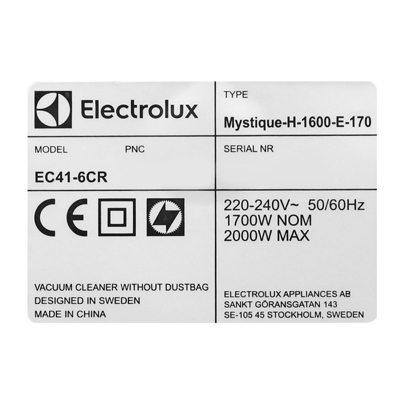 Máy hút bụi Electrolux EC41-6CR 2000w