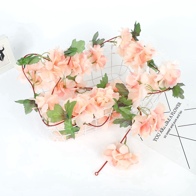 Fake Flower Artificial Flower Rattan Hanging Rose Family Hotel Party Garden Crafts Decoration Art