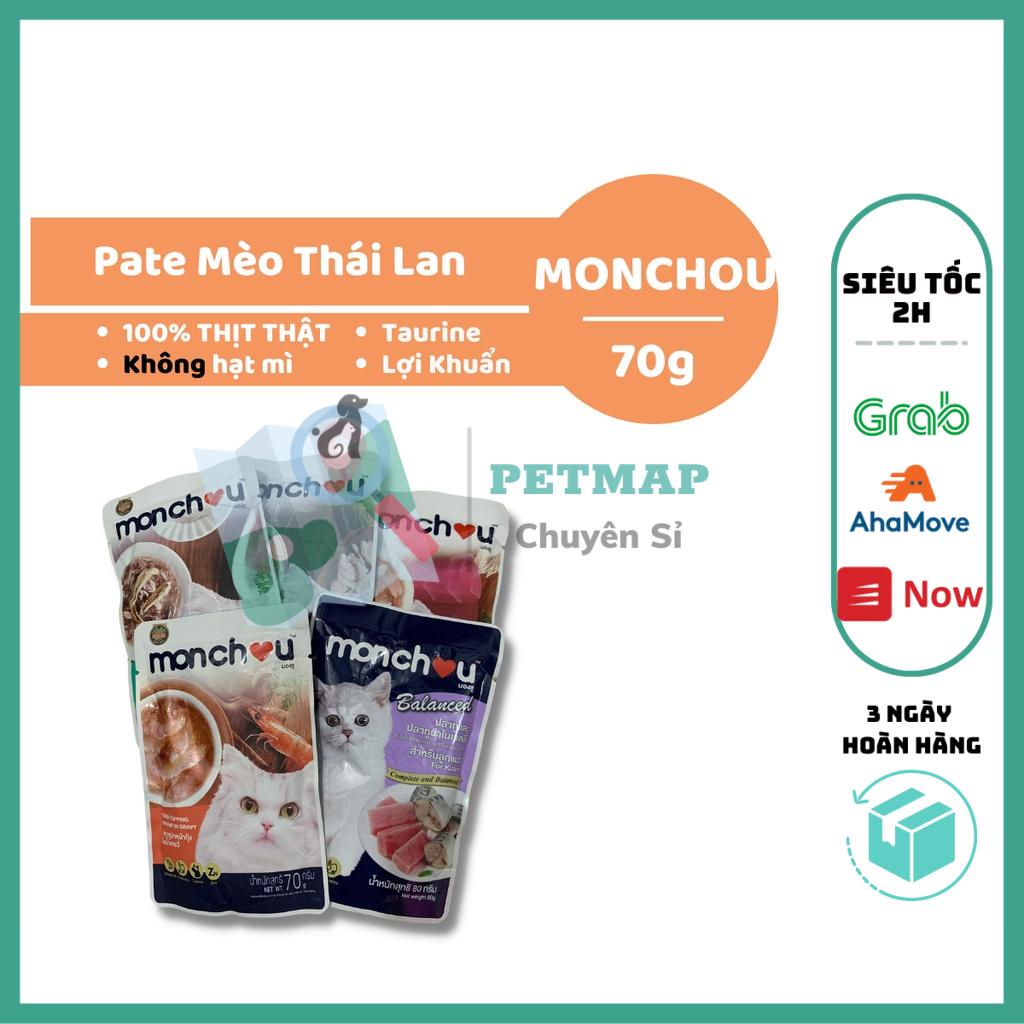 [Chính hãng] Pate Cho Mèo Monchou Gói 70gr