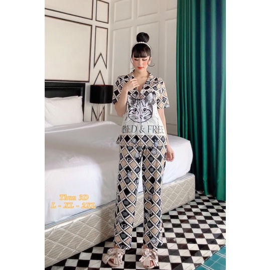 BIGSIZE ĐỒ BỘ (60-75kg) THUN LẠNH 3D SIÊU MÁT, CỰC THOẢI MÁI
