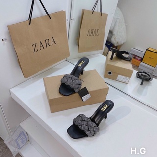 Guốc zara quai tết đá fullbox