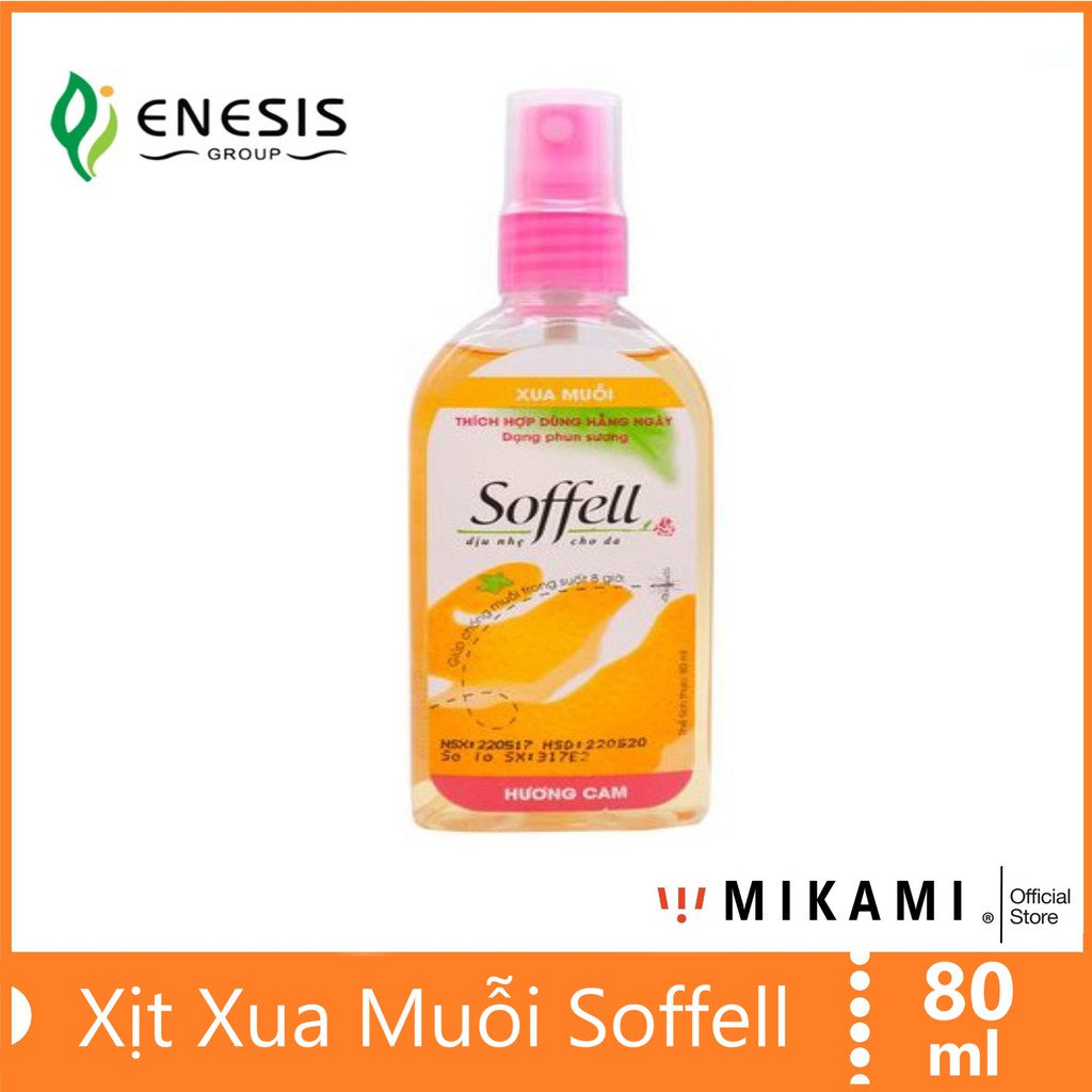 Kem Chống Muỗi Hương Cam Soffell Xuất Xứ Indonesia 60Ml| - Hương Cam 80Ml