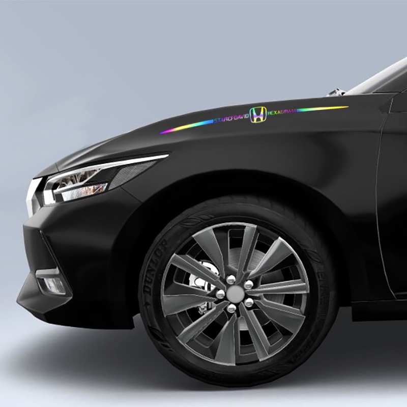 Miếng Dán Logo Phản Quang Nhiều Màu Sắc Trang Trí Xe Hơi Honda Freed Brio City Civic CRV HRV BRV Jazz FD/FC Accord