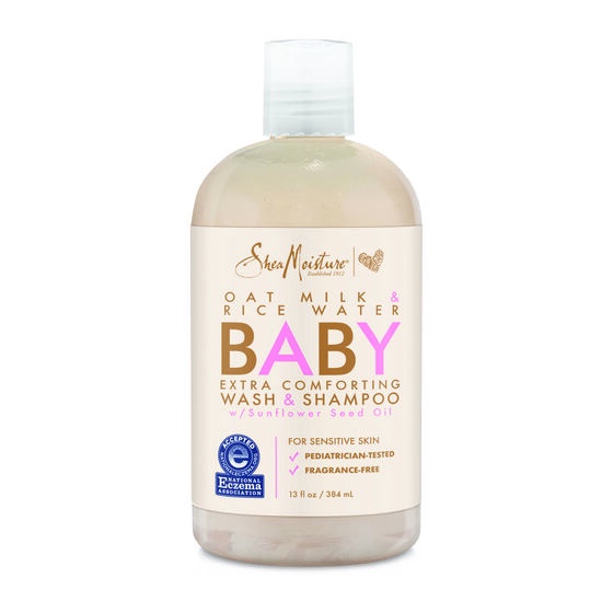 Sữa tắm gội cho bé Shea Moisture mùi yến mạch - Oat Milk &amp; Rice Water (384ml)