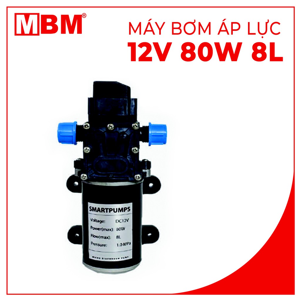 [TUẦN LỄ VÀNG][NHẬP MÃ GIẢM NGAY 5%]Máy bơm áp lực 12V 80W 8L SMARTPUMPS - hỗ trợ kỹ thuật trọn đời