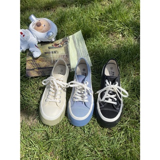 Giày cổ thấp đế độn 3p dáng basic màu pastel siêu xinh