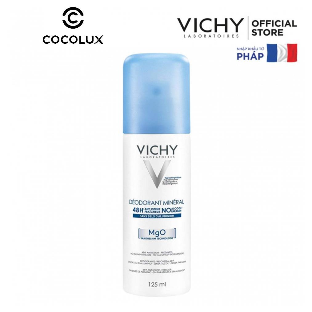 [Công Ty, Tem Phụ] Xịt khử mùi và khô thoáng Vichy [COCOLUX]