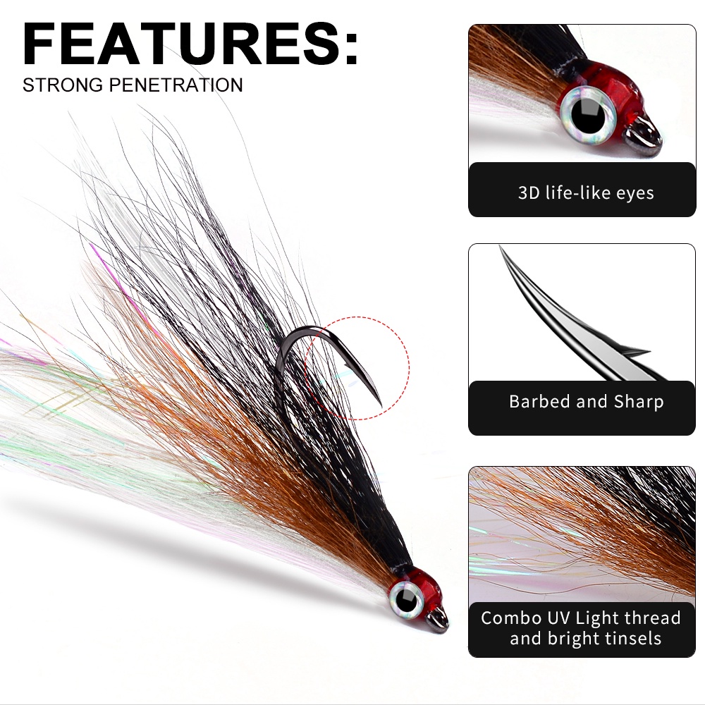 Set 5 Lưỡi Câu Cá Bằng Thép Carbon Cao Cấp