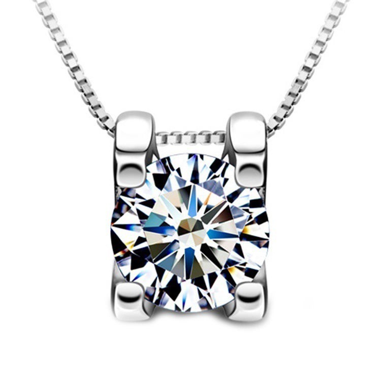 Mặt chuyền bạc sterling 925 đính đá zircon độc đáo