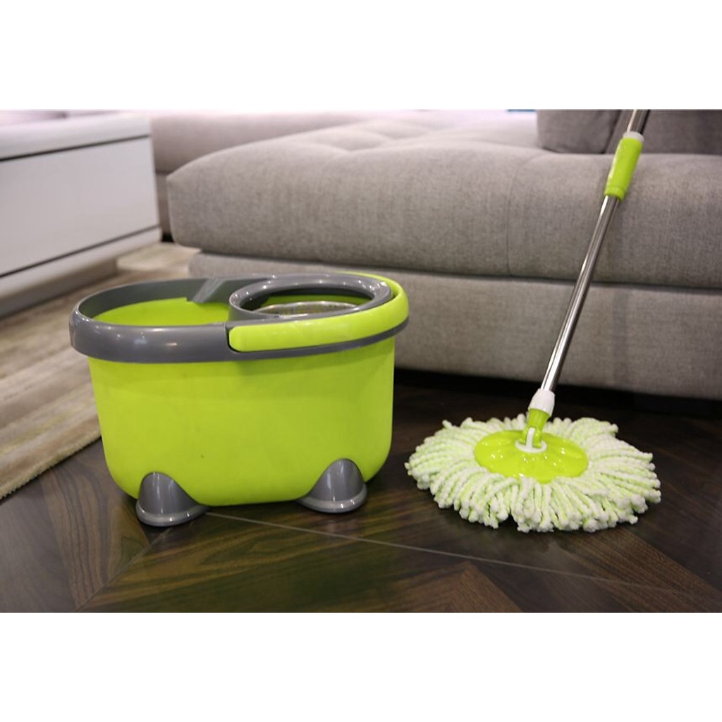 Bộ sản phẩm lau nhà 360 Vinamop VNM 17 - Lồng inox cao cấp, Xoay 360 độ dễ lau chùi tiện lợi