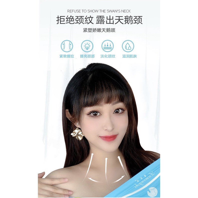 Lumengshi collagen Firming Neck beauty mask fade neck lines moisturizing beauty neck paste cosmetic processing OEM