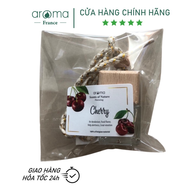 Tinh dầu treo xe ô tô cao cấp Aroma dung tích 8ml - Tinh Hương Cherry