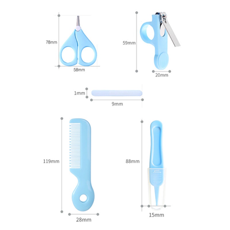 [Hàng mới về] Bộ 5 dụng cụ chăm sóc móng cho bé yêu