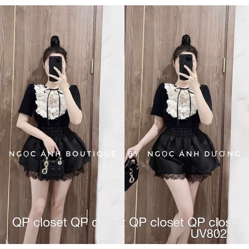 Áo len tăm pha ren